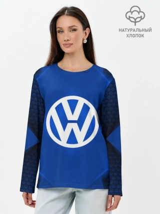 Лонгслив женский. Хлопок / Volkswagen SPORT