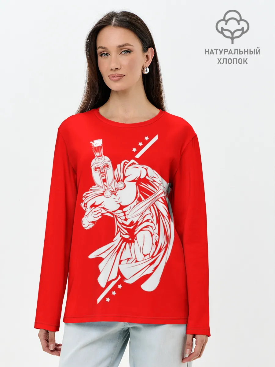 Лонгслив женский. Хлопок / Гладиатор