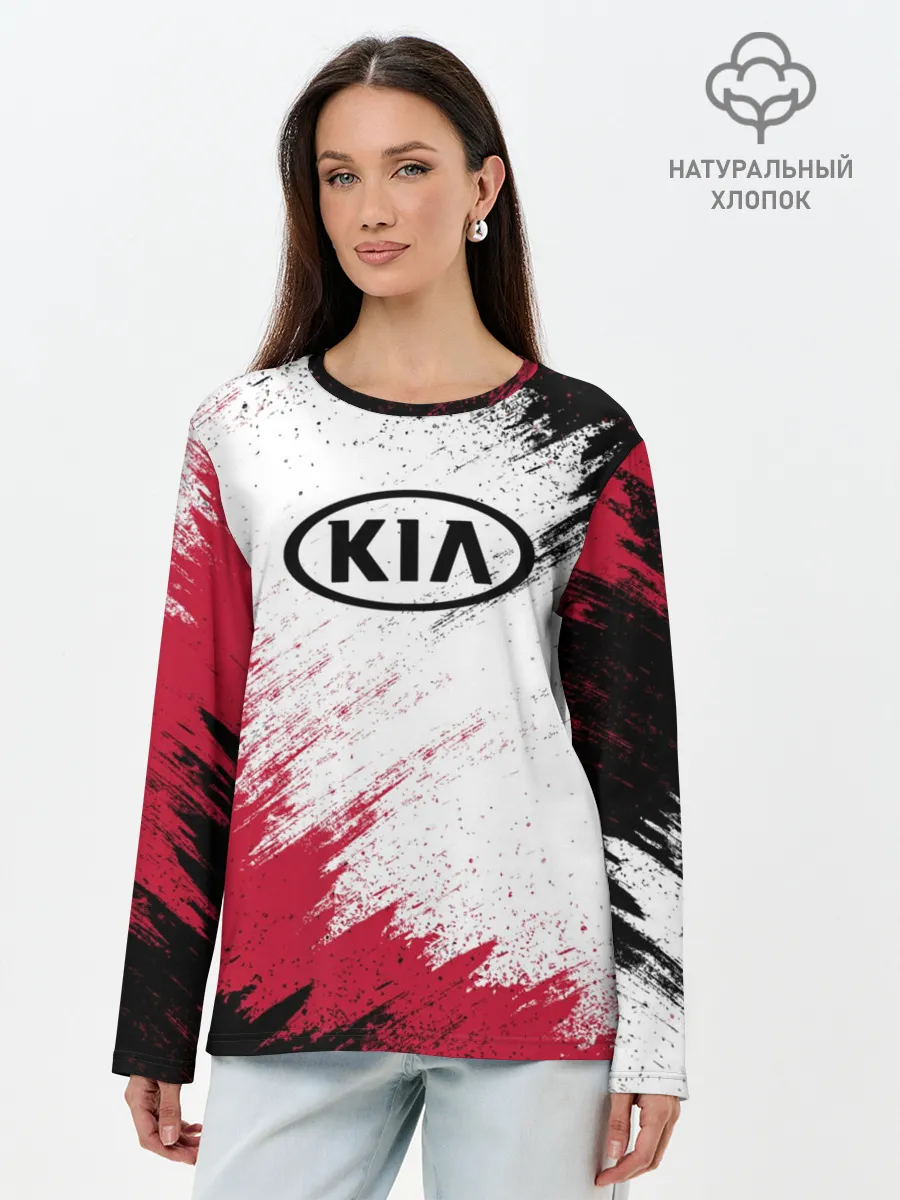 Лонгслив женский. Хлопок / KIA