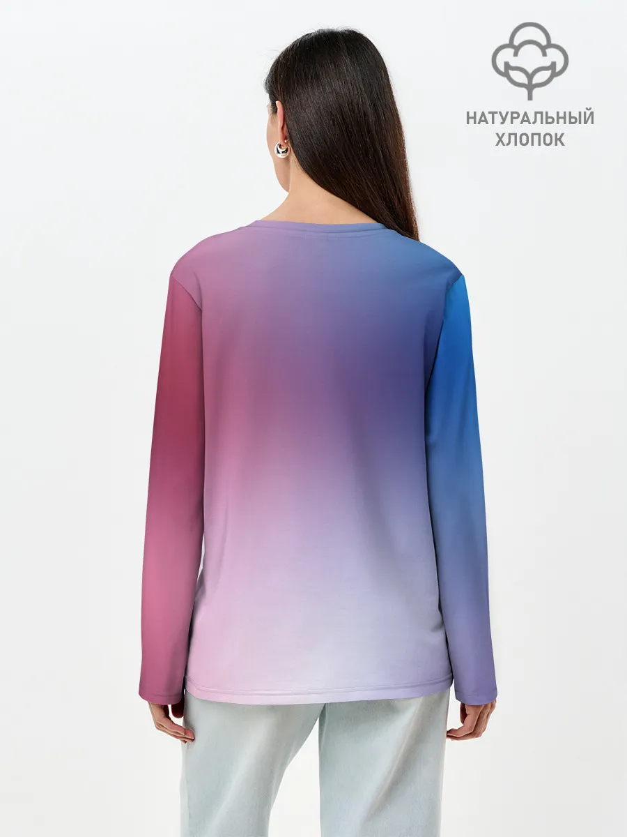 Лонгслив женский. Хлопок / Круши Кромсай