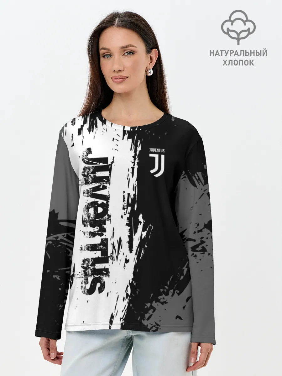 Лонгслив женский. Хлопок / JUVENTUS / ЮВЕНТУС