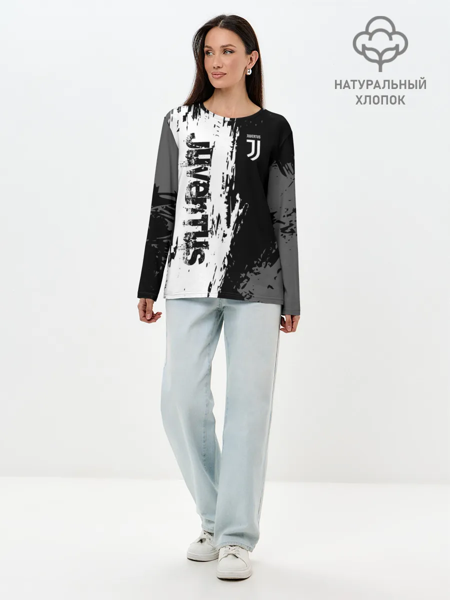 Лонгслив женский. Хлопок / JUVENTUS / ЮВЕНТУС