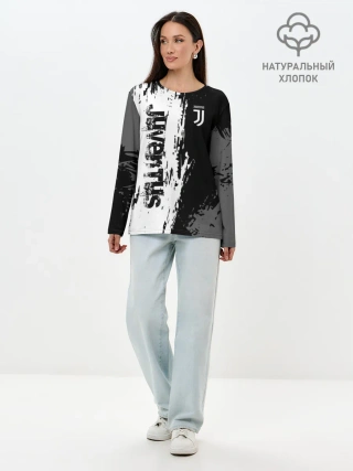 Лонгслив женский. Хлопок / JUVENTUS / ЮВЕНТУС