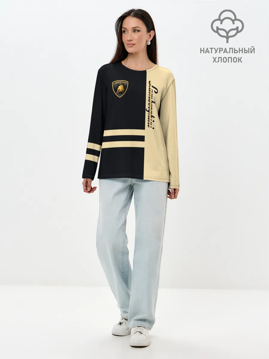 Лонгслив женский. Хлопок / Lamborghini