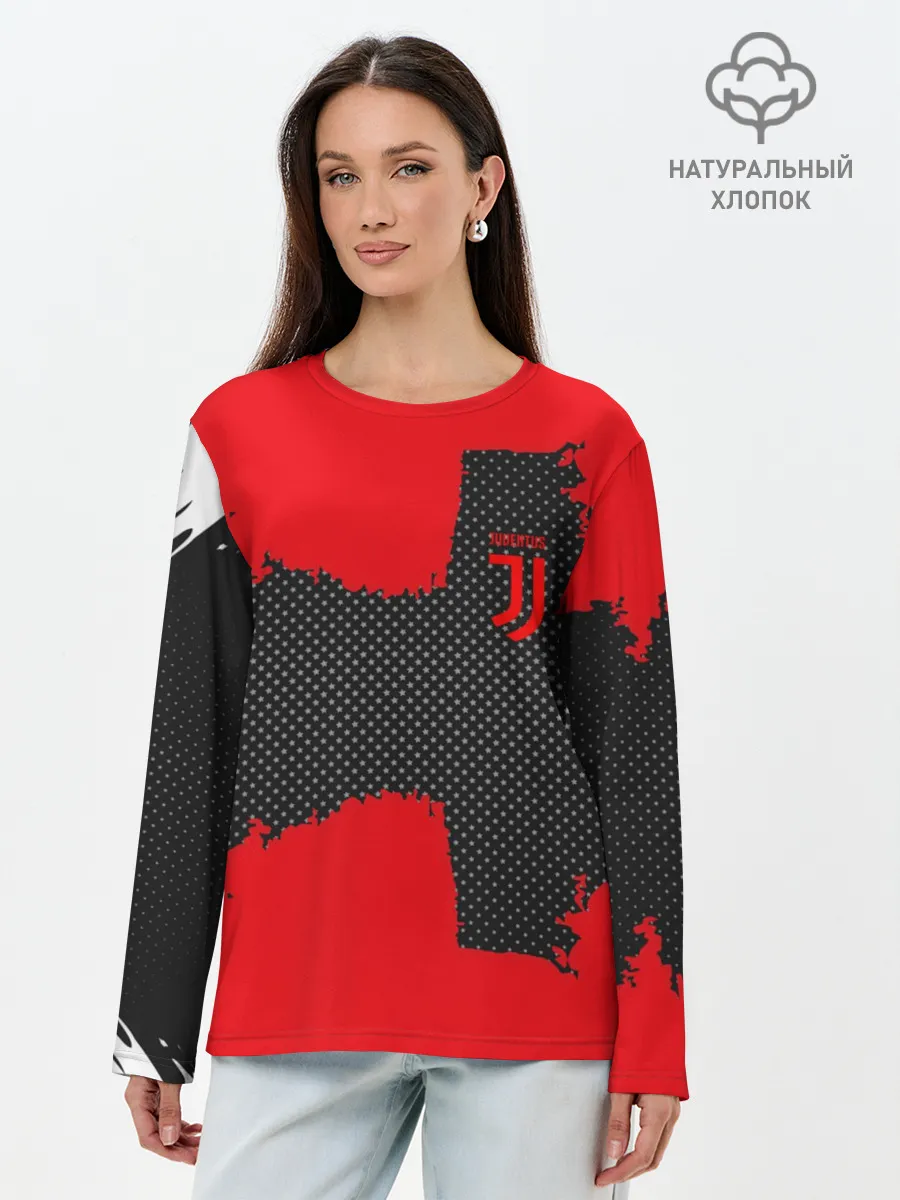 Лонгслив женский. Хлопок / JUVENTUS SPORT