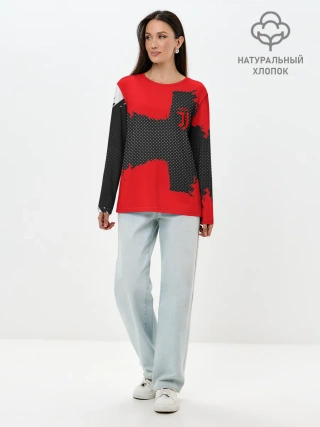 Лонгслив женский. Хлопок / JUVENTUS SPORT