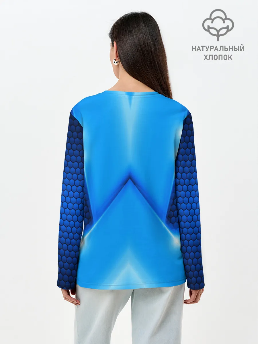 Лонгслив женский. Хлопок / BMW car sport SKY