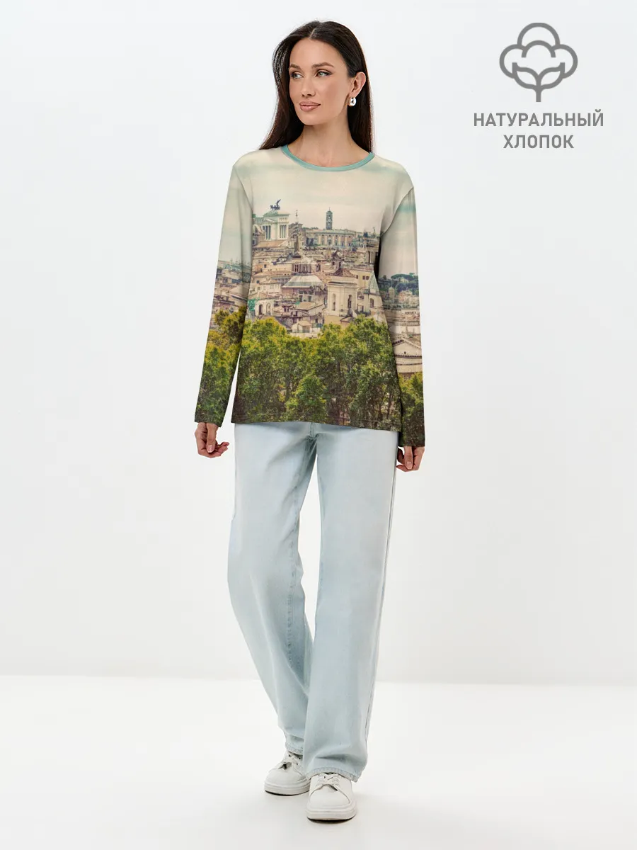 Лонгслив женский. Хлопок / Рим