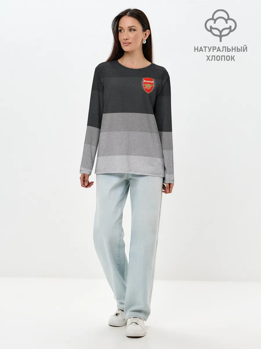 Лонгслив женский. Хлопок / Арсенал