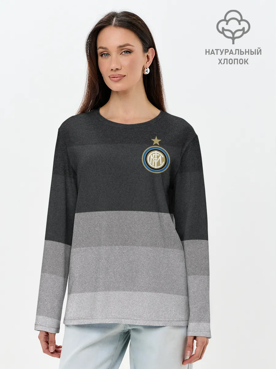 Лонгслив женский. Хлопок / Интер