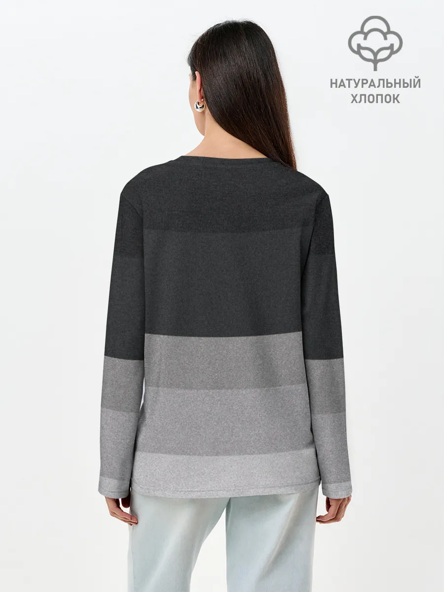 Лонгслив женский. Хлопок / Интер