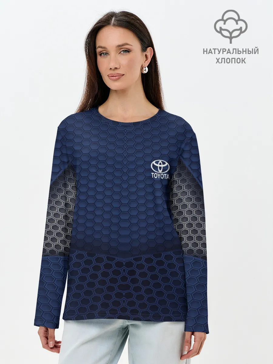Лонгслив женский. Хлопок / Toyota SPORT MOTORS
