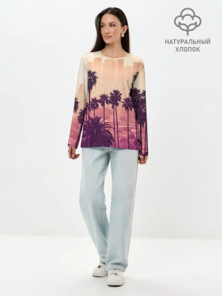 Лонгслив женский. Хлопок / Los Angeles