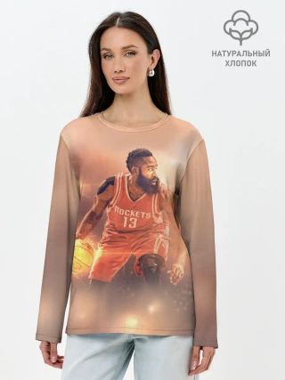 Лонгслив женский. Хлопок / NBA Stars