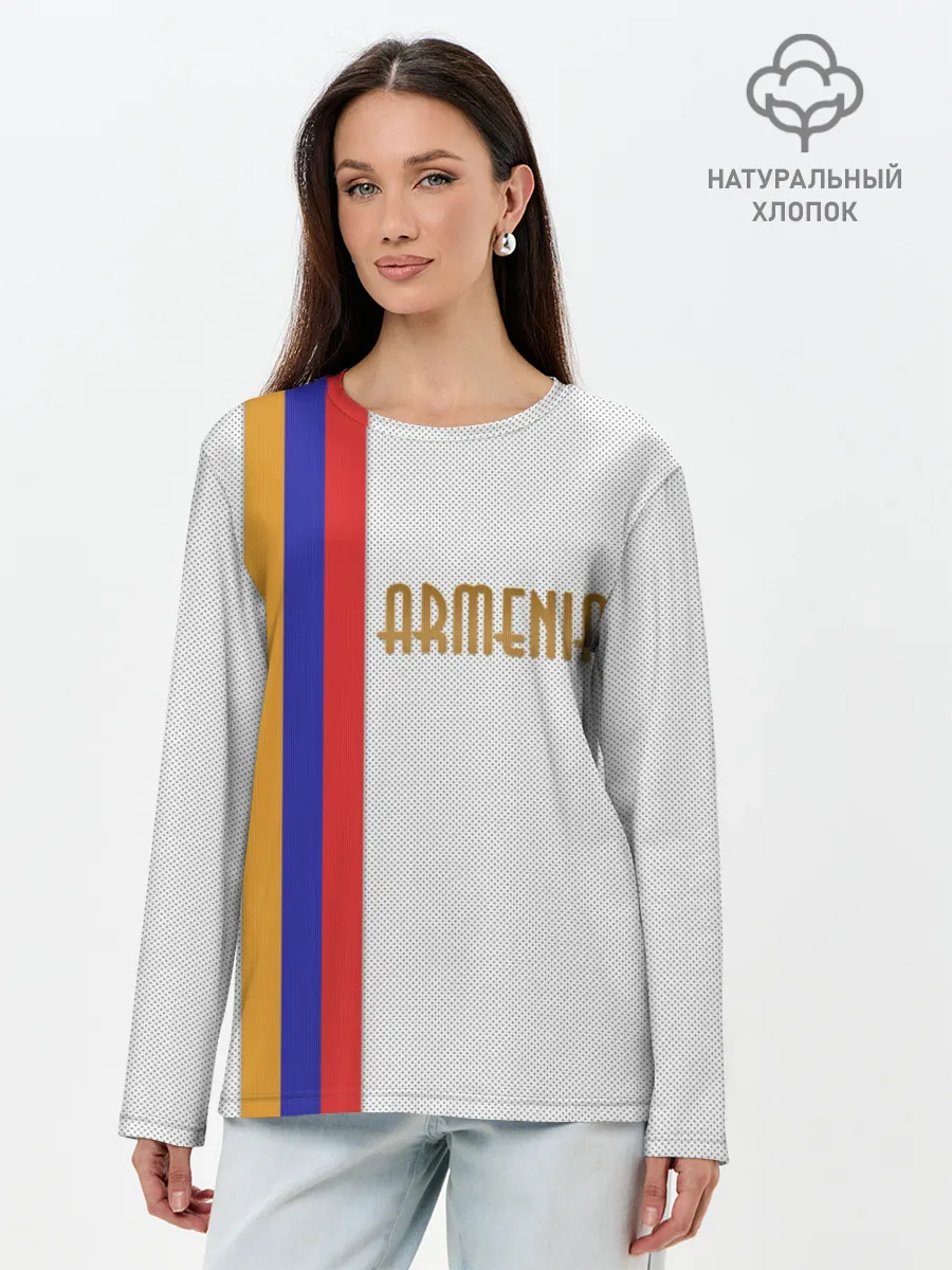 Лонгслив женский. Хлопок / Armenia 2