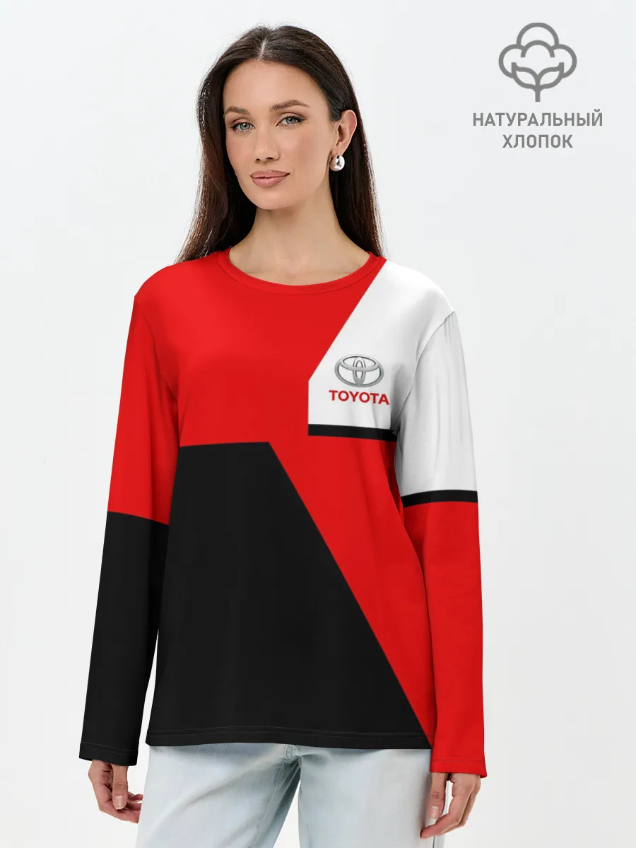 Лонгслив женский. Хлопок / TOYOTA | ТОЙОТА