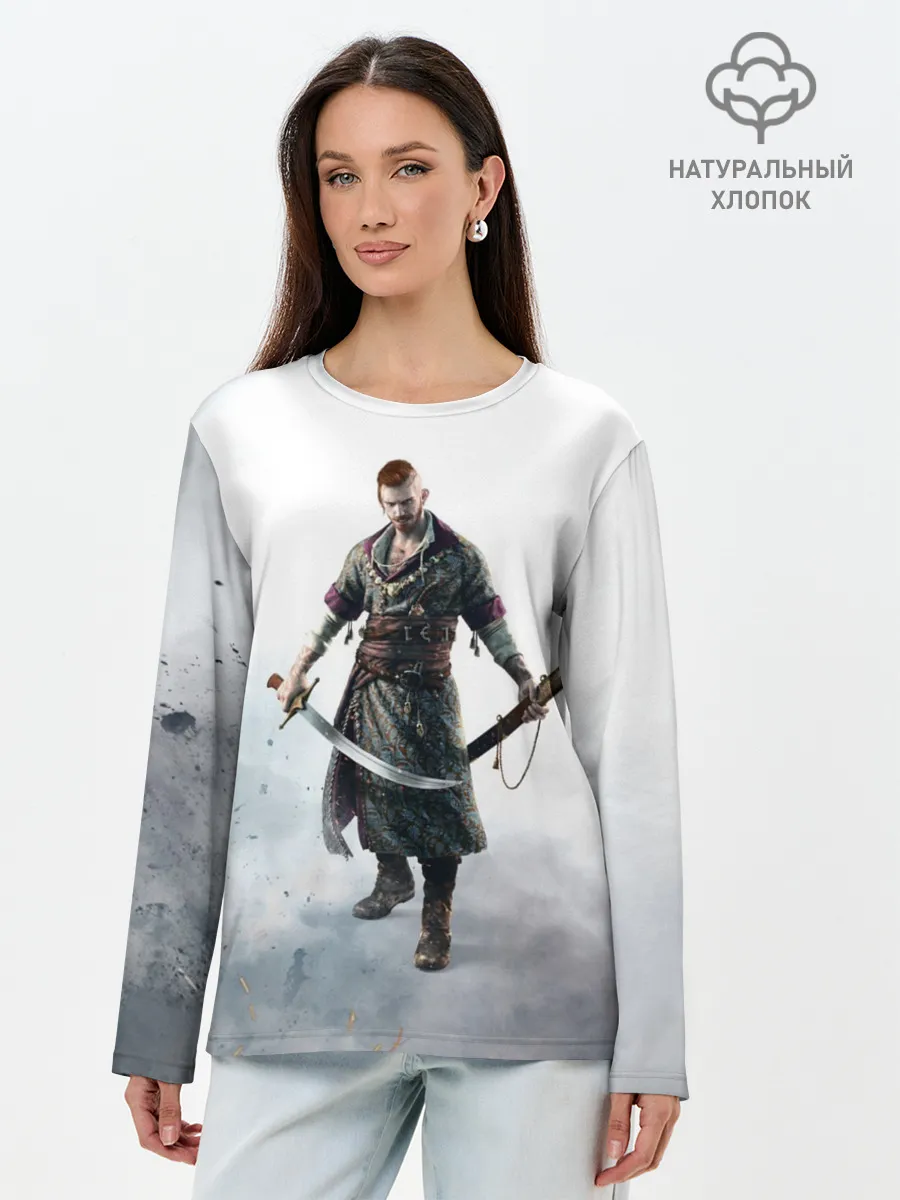 Лонгслив женский. Хлопок / Ольгерд