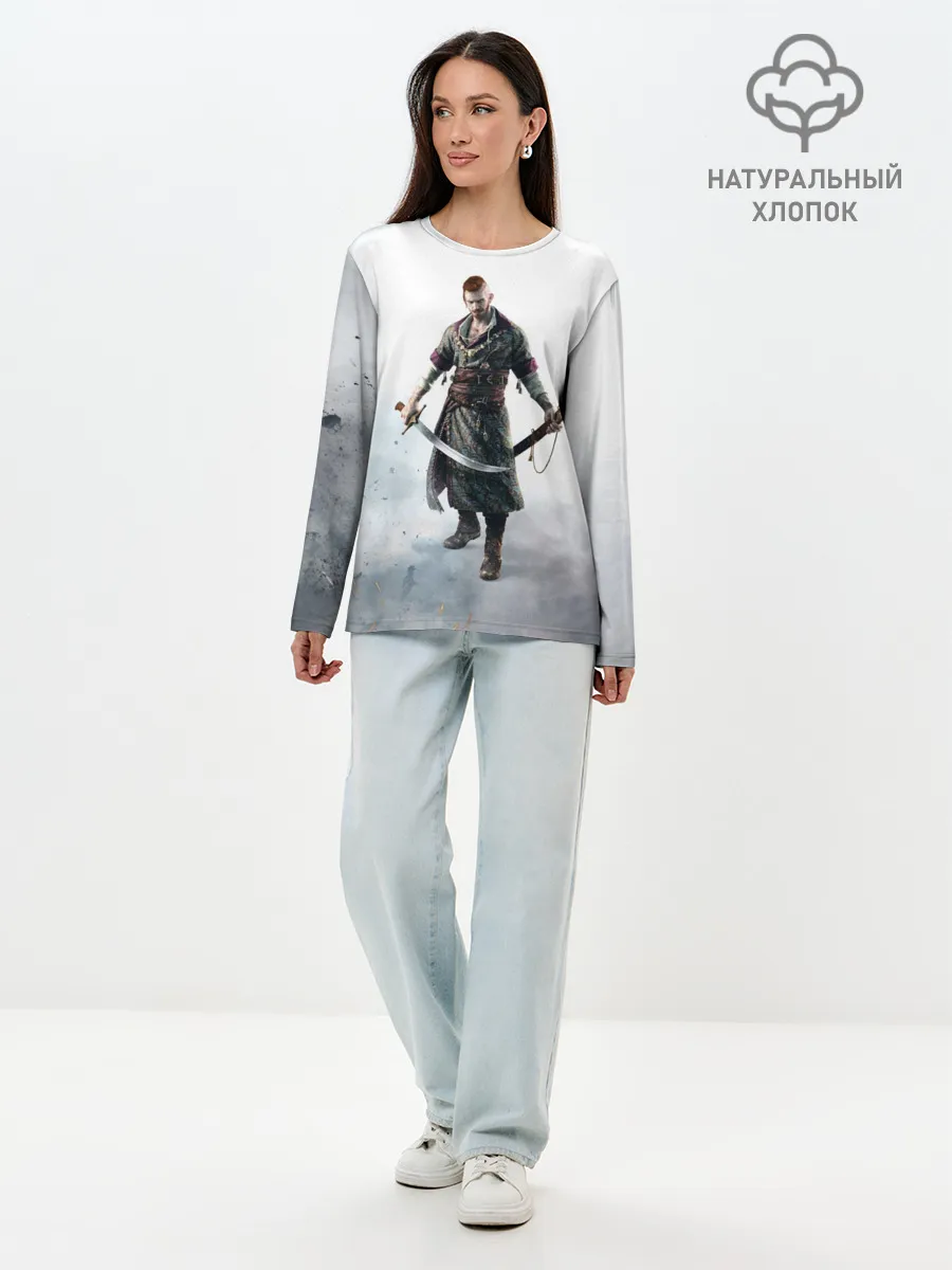 Лонгслив женский. Хлопок / Ольгерд