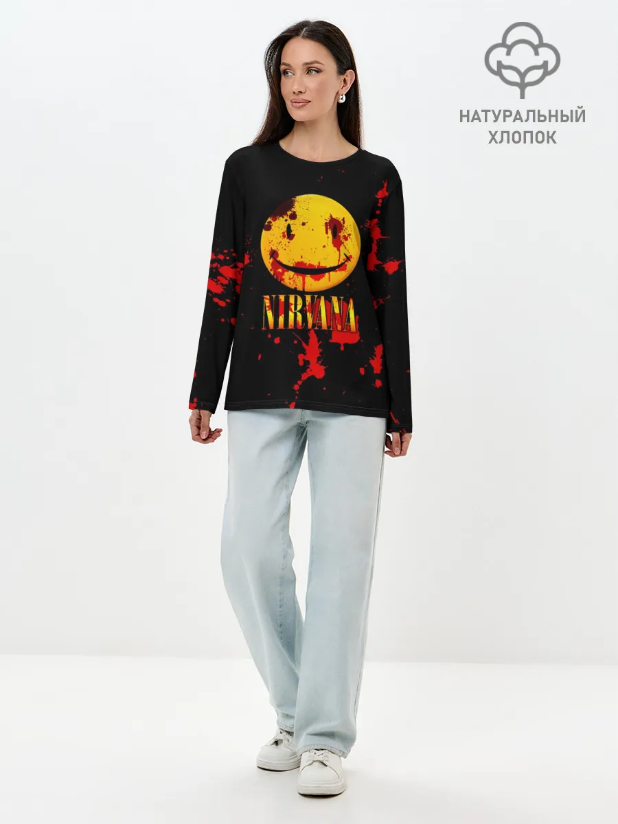 Лонгслив женский. Хлопок / Nirvana