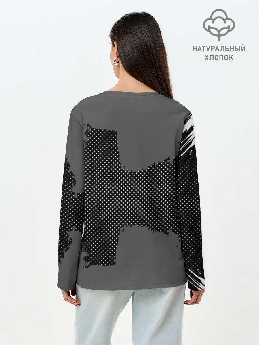 Лонгслив женский. Хлопок / BAYERN MUNCHEN GRAY