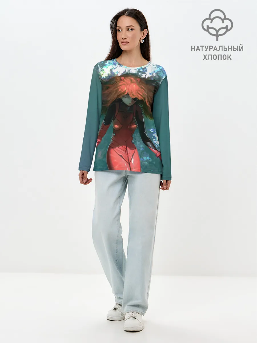 Лонгслив женский. Хлопок / Rei Ayanami