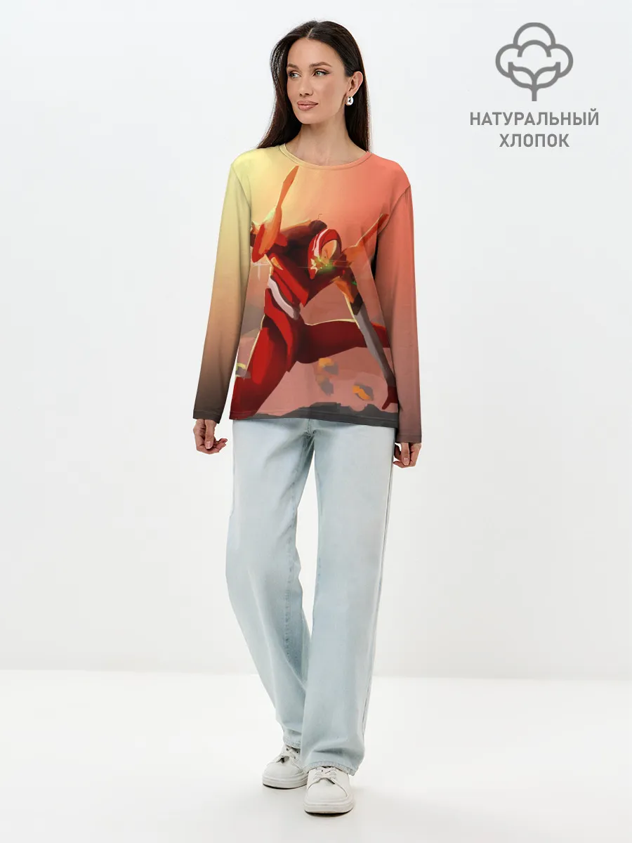 Лонгслив женский. Хлопок / Asuka Langley Soryu