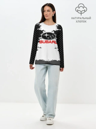 Лонгслив женский. Хлопок / Subaru
