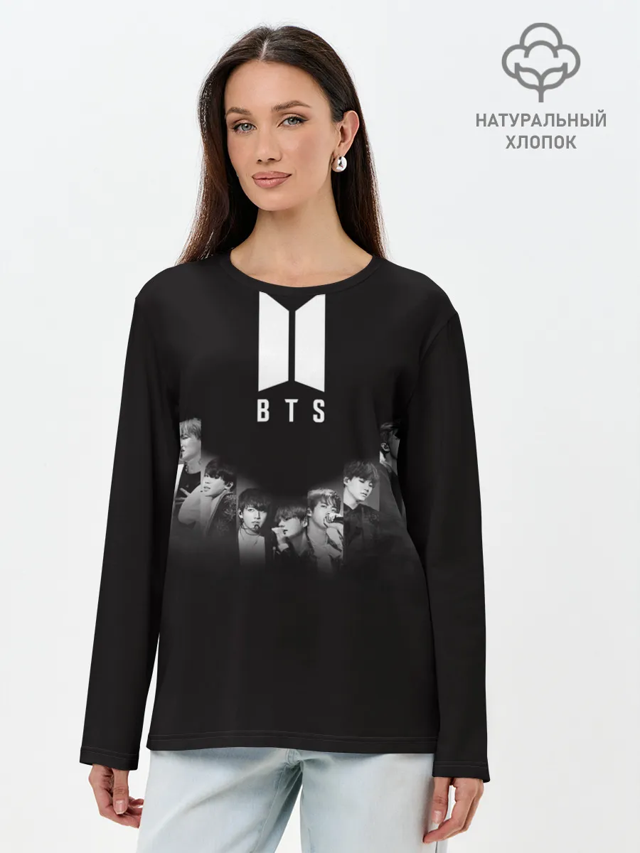 Лонгслив женский. Хлопок / BTS от Jackie-O