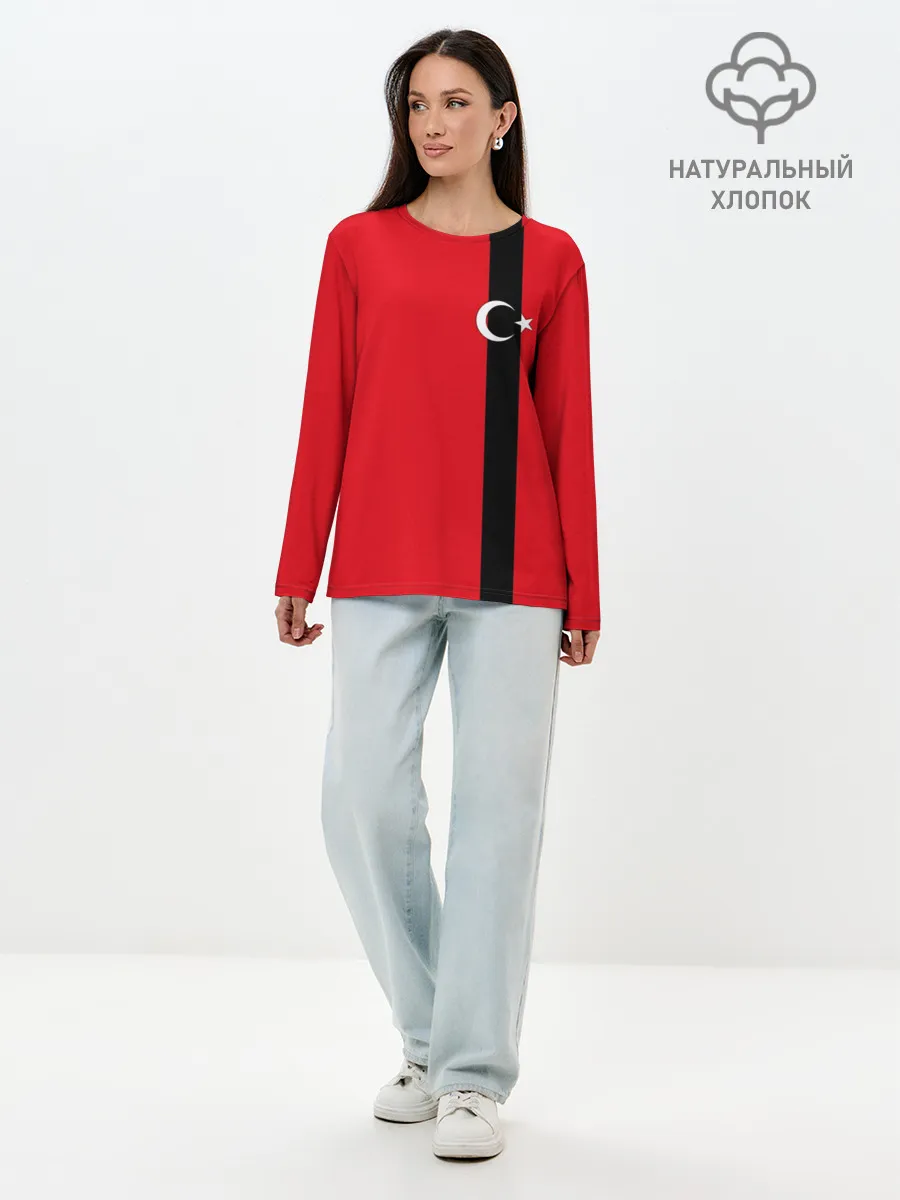 Лонгслив женский. Хлопок / Турция лента