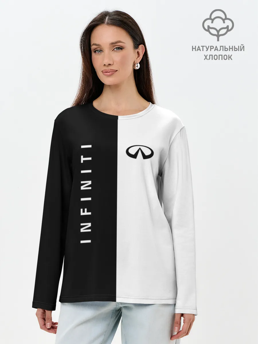 Лонгслив женский. Хлопок / Infiniti