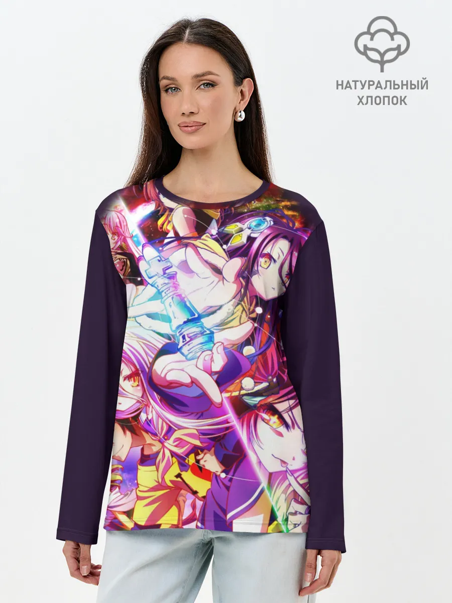 Лонгслив женский. Хлопок / Аниме ферзь