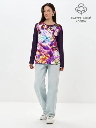 Лонгслив женский. Хлопок / Аниме ферзь