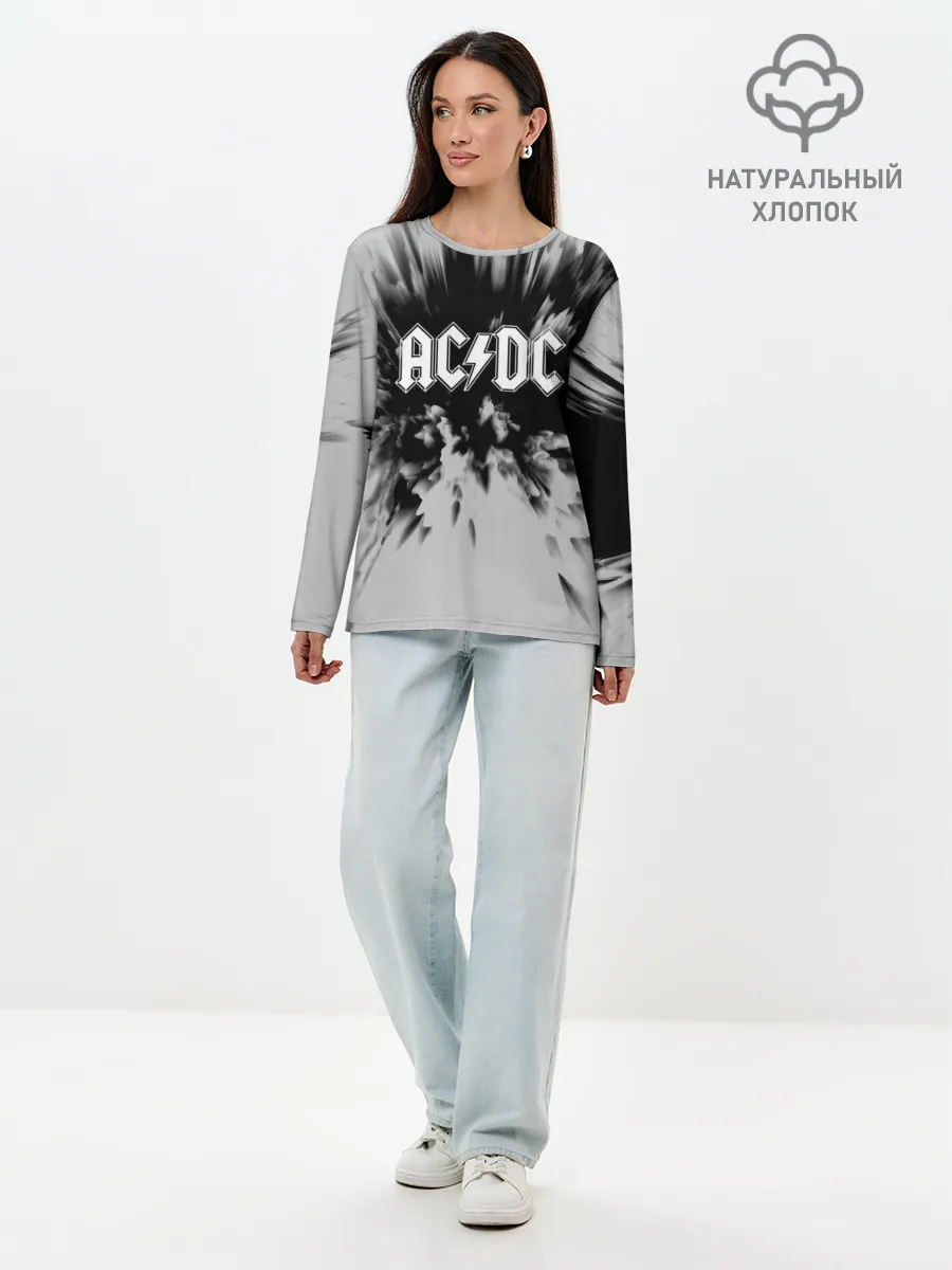 Лонгслив женский. Хлопок / AC/DC