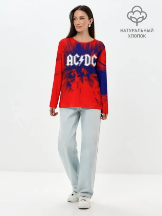Лонгслив женский. Хлопок / AC/DC