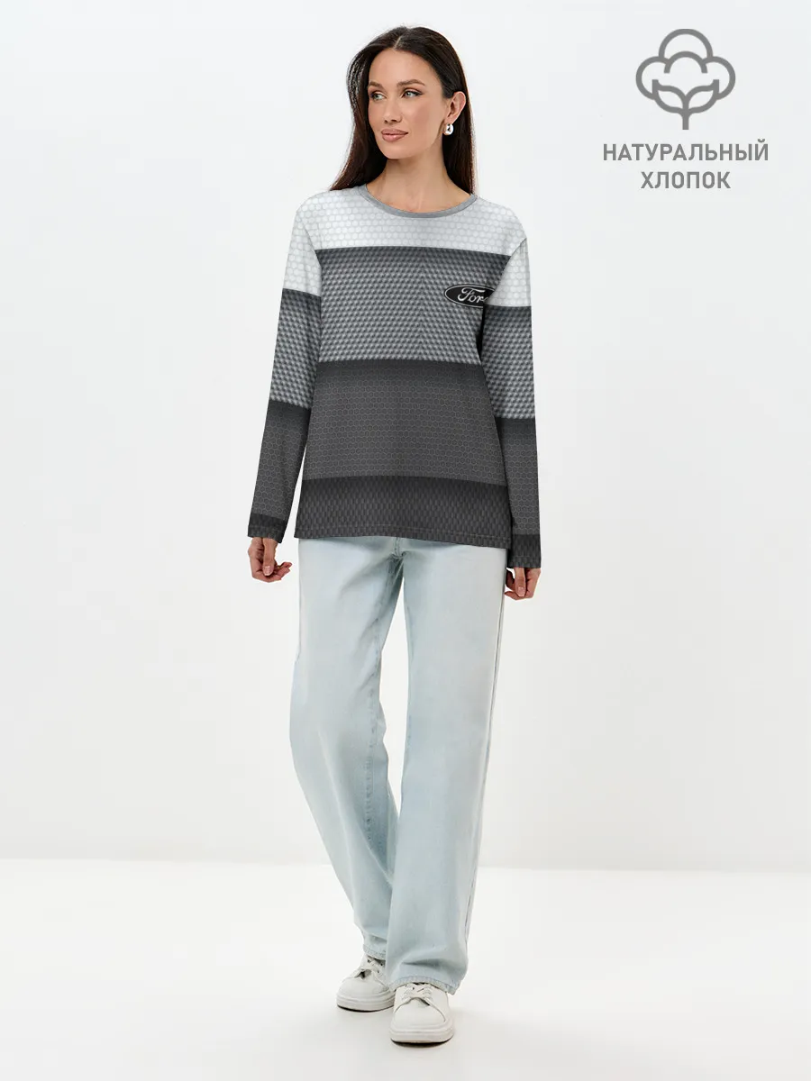 Лонгслив женский. Хлопок / Ford sport