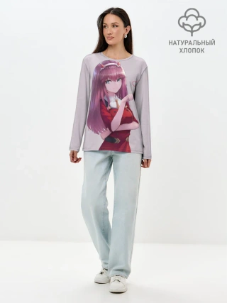 Лонгслив женский. Хлопок / Darling heart