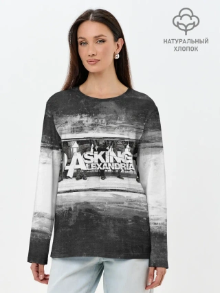 Лонгслив женский. Хлопок / Asking Alexandria