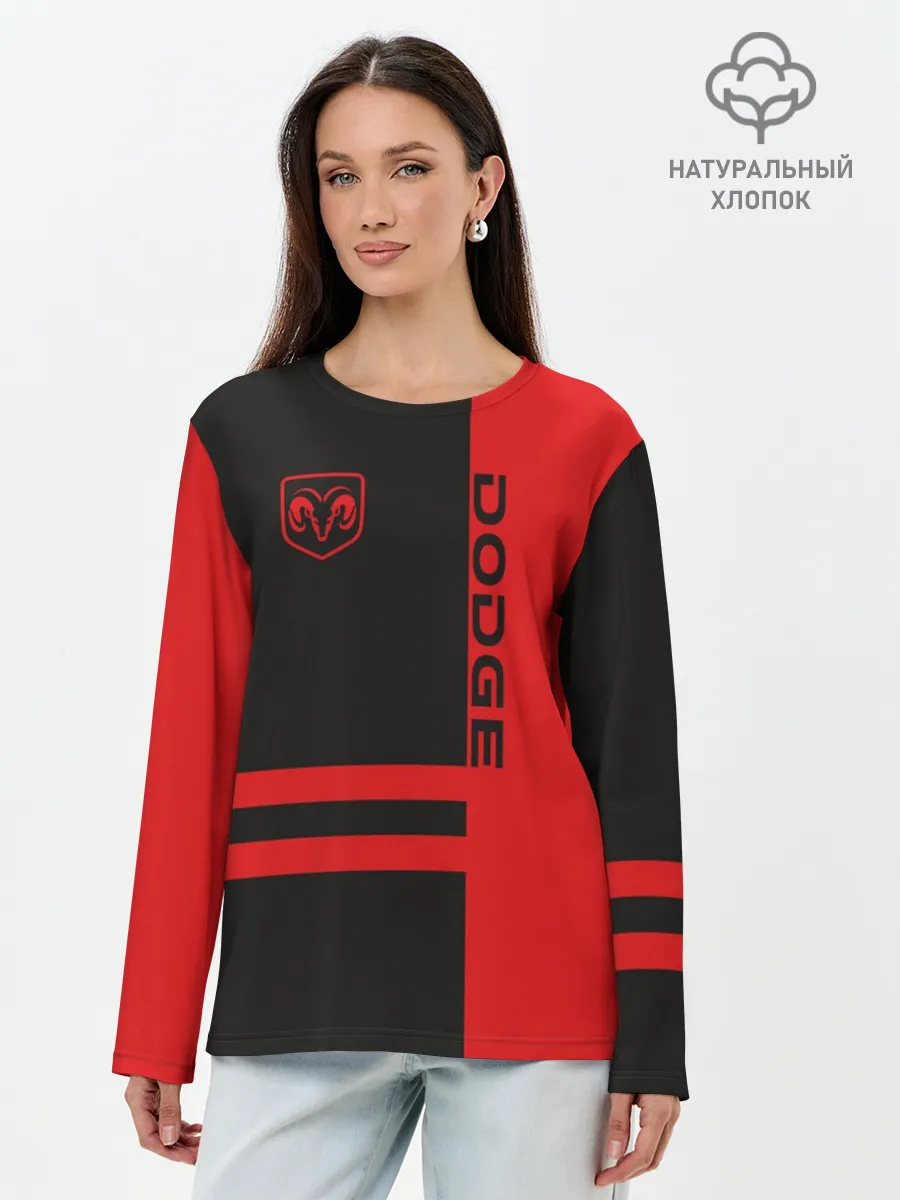 Лонгслив женский. Хлопок / Dodge