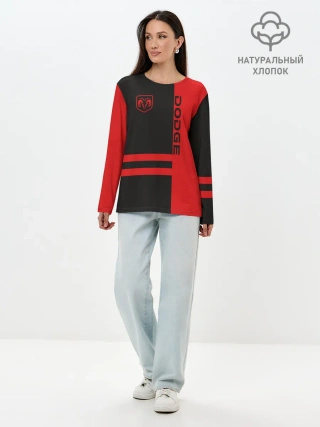 Лонгслив женский. Хлопок / Dodge