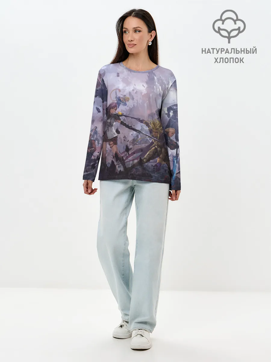 Лонгслив женский. Хлопок / Final Fantasy