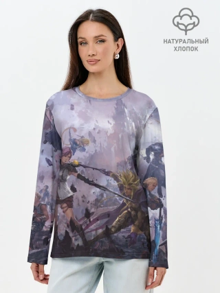 Лонгслив женский. Хлопок / Final Fantasy