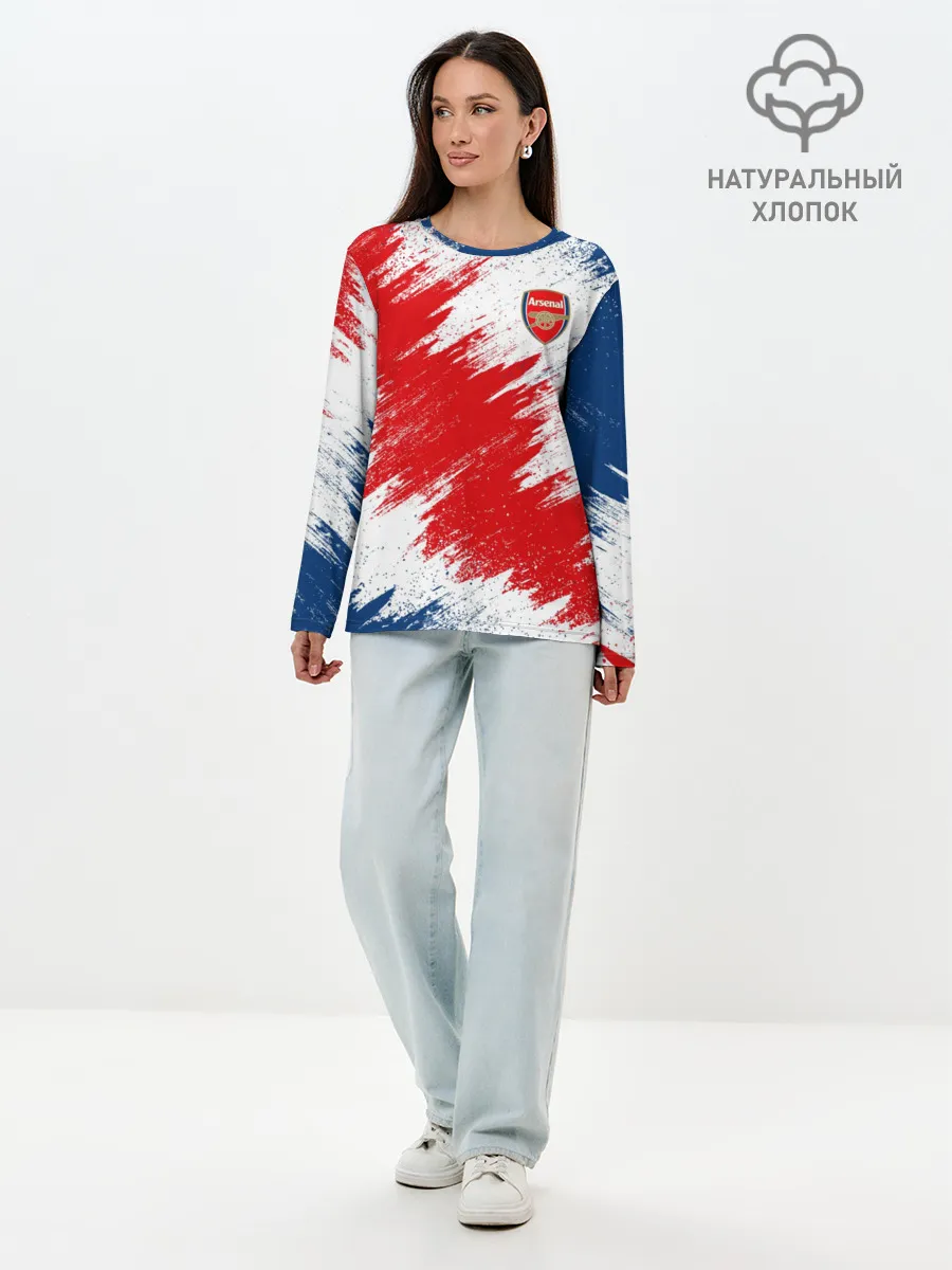 Лонгслив женский. Хлопок / Arsenal