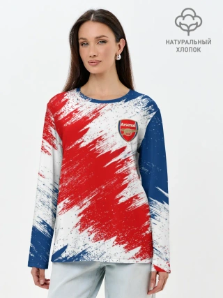Лонгслив женский. Хлопок / Arsenal