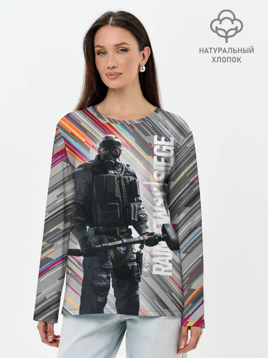 Лонгслив женский. Хлопок / Rainbow Six Siege