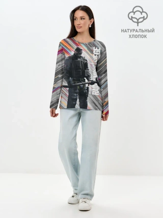 Лонгслив женский. Хлопок / Rainbow Six Siege