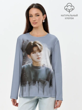 Лонгслив женский. Хлопок / Kihyun