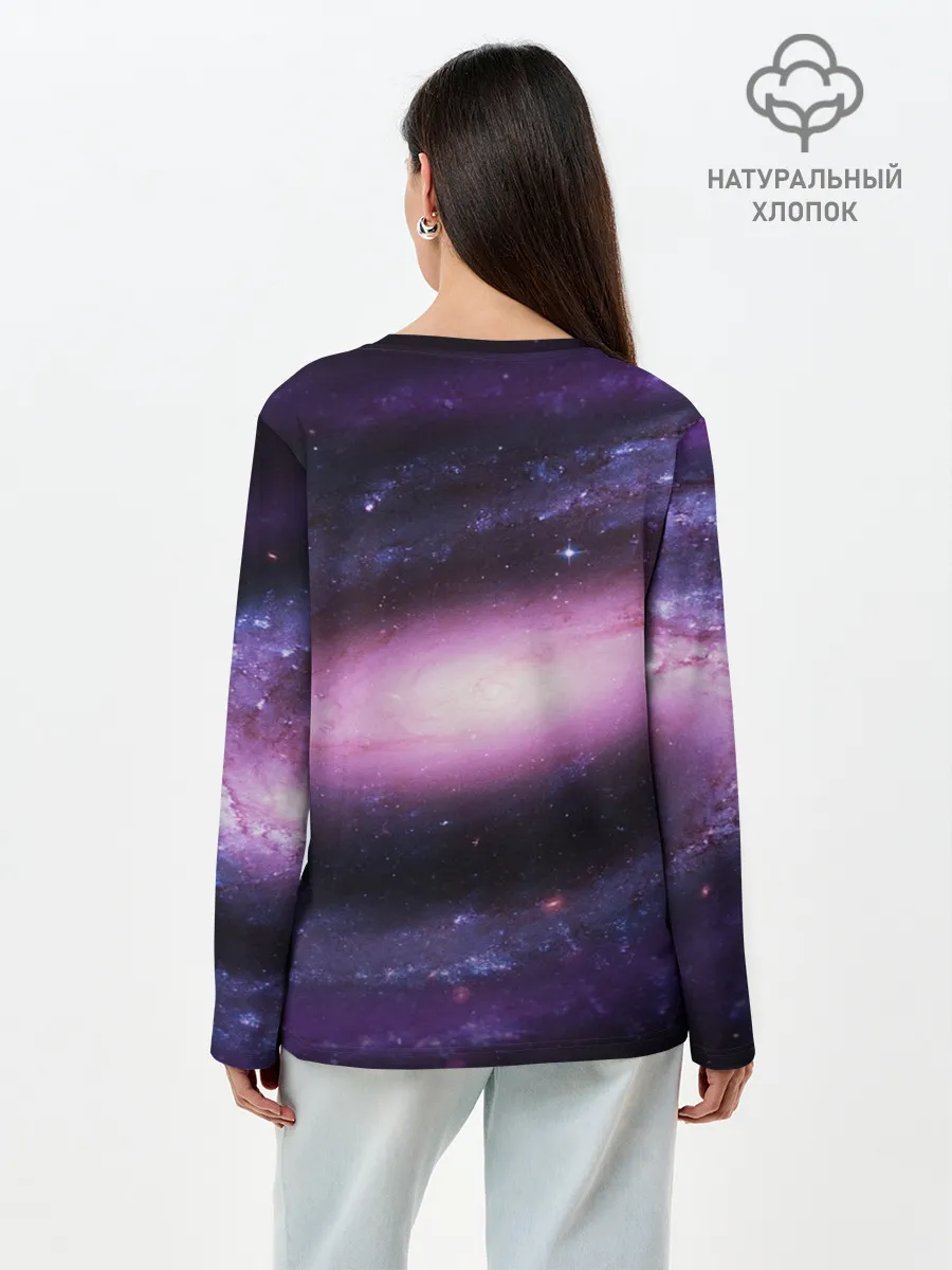 Лонгслив женский. Хлопок / Зарождение вселенной