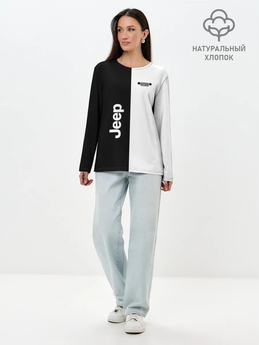 Лонгслив женский. Хлопок / Jeep