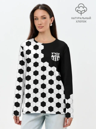 Лонгслив женский. Хлопок / FC Barcelona