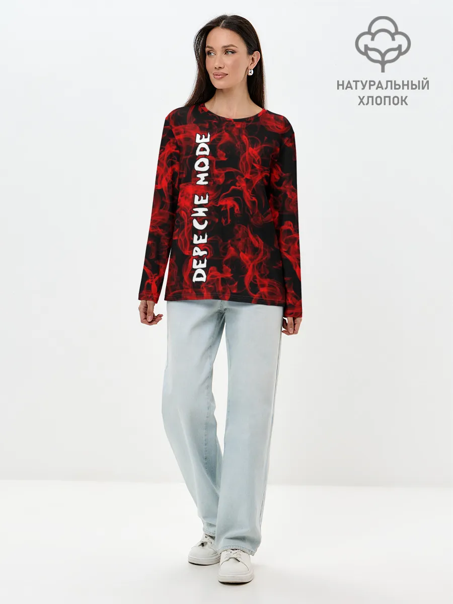 Лонгслив женский. Хлопок / Depeche Mode